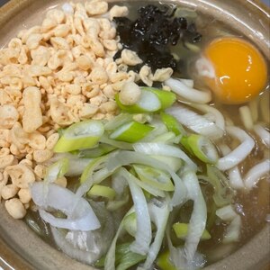 一人ランチに揚げ玉うどん